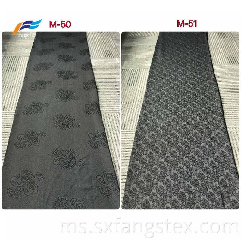 Islamic Muslim Rayon Polyest 1erJacquard Black Abaya Fabric